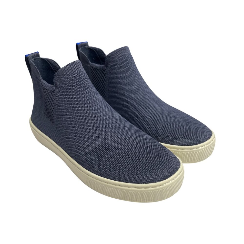 Rothy's Navy Knit High-Top Sneakers - Size 6, Brand New